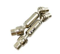 JYYTERD Accessoires Voitures RC pour WPL pour Ural pour Henglong B36 B16 C14 C24 B24 2 Pièces Camion RC Voiture Mise À Niveau De Rechange en Métal Avant Arrière Arbre D'entraînement(Silver)