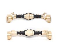 JYYTERD Accessoires Voitures RC pour YiKong YK4082 YK4083 Absima pour Yucatan CR 1.8 Boîtier D'essieu Portail Avant Et Arrière en Couleur Laiton 1/8 RC Pièces Modifiées Voiture sur Chenilles