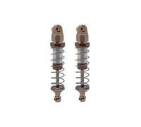 JYYTERD Amortisseur Voiture RC pour MJX pour Hyper pour Go H12Y + 1/12 RC Pièces De Mise À Niveau Voiture sur Chenilles Accessoires 2pcs Amortisseur D'huile Métallique(Brown)