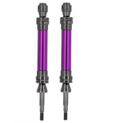 JYYTERD Arbre de Transmission rc pour Traxxas pour Slash 2WD pour VXL pour Hoss pour Stampede 1/10 rc Car Upgrade Parts 2Pcs Steel Rear Drive Shaft Driveshaft CVD(Purple)