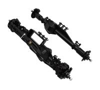 JYYTERD Avant Arrière Essieux RC pour Axial RBX10 pour Ryft Off-Road Pipe Unwheeling Upgrade Accessories Ensembles D'essieux Avant Et Arrière en Métal 1/10 RC(Black,Rear Front Axle)