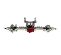 JYYTERD Avant Arrière Essieux RC pour Axial Scx10 90046 90047 AX90060 Corps Métallique Essieu Avant Et Arrière Droit 1/10 RC Accessoires De Voiture Pièces Mise À Niveau(Silver,Front)