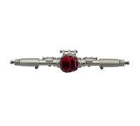 JYYTERD Avant Arrière Essieux RC pour Axial Scx10 90046 90047 AX90060 Corps Métallique Essieu Avant Et Arrière Droit 1/10 RC Accessoires De Voiture Pièces Mise À Niveau(Silver,Rear)