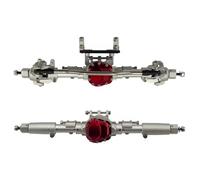 JYYTERD Avant Arrière Essieux RC pour Axial Scx10 90046 90047 AX90060 Pièces De Mise À Niveau Corps Métallique Essieu Avant Et Arrière Droit 1/10 Accessoires Voiture RC(Silver,Rear Front Axle)