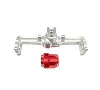 JYYTERD Avant Arrière Essieux RC pour HOBBYPLUS CR18P pour Rock for Van 1/18 RC Pièces De Mise À Niveau Boîtier D'essieu Avant Arrière en Alliage D'aluminium CNC(Silver,Rear Axle)