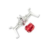 JYYTERD Avant Arrière Essieux RC pour HOBBYPLUS CR18P pour Rock pour Van 1/18 rc Car Boîtier D'essieu Avant Arrière Mise À Niveau Pièces en Alliage D'aluminium(Silver,Front)