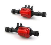 JYYTERD Avant Arrière Essieux RC pour Traxxas pour TRX4 Voiture À Chenilles RC 1/10, 2 Pièces, Carters D'essieu Avant Et Arrière en Métal avec Cache Différentiel, De Mise Niveau(Black)