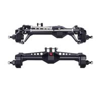 JYYTERD Avant Arrière Essieux RC pour Vanquish VS4-10 pour Axial Pièces De Crawler RC 1/10, Aluminium Haute Résistance, Usinage CNC, Essieux Avant Et Arrière Portiques(Black)