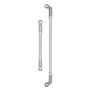 JYYTERD Bielle RC pour Axial pour SCX10 Pièce De Mise À Niveau pour Voiture Télécommandée 1/10, Biellette Direction en Alliage D'aluminium Plus Robuste(Gray)