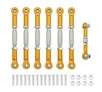 JYYTERD Bielle RC pour Traxxas pour Slash 4x4 pour VXL 2WD pour Rustler pour Stampede pour Hoss Pièces De Voiture Télécommandée 1/10, Tendeurs, Biellettes Carrossage(Yellow)