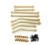 JYYTERD Bielle RC pour Traxxas pour TRX4M Ensemble De Biellettes Direction pour Voiture Télécommandée 1/18, Accessoires Mise À Niveau en Couleur Laiton