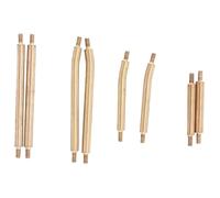 JYYTERD Bielle RC pour Traxxas pour TRX4M Pièces Et Accessoires pour Chenilles RC 1/18 Ensemble De 8 Biellettes Suspension À Grand Débattement en Couleur Laiton 9749
