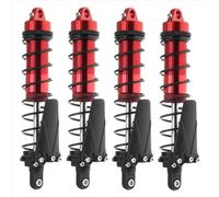 JYYTERD Compatible avec Axial pour SCX10 AXI03007 RBX10 D90 pour TRX4 1/10 RC Amortisseur D'huile D'amortisseur De Métal 120mm De Pièces De Voiture De Rampe 4PCS RC Amortisseurs(Red)