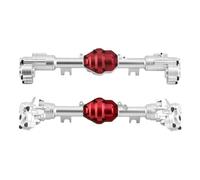 JYYTERD Essieu de Voiture RC pour Absima pour Yucatan YK4082 YK4083 CR1.8 1/8 RC Crawler Car Upgrades Parts, Essieu Portail Avant Et Arrière en Métal(1Set)