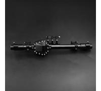 JYYTERD Essieu de Voiture RC pour Axial RBX10 pour Ryft 1/10 RC Crawlers, Pièces De Mise À Niveau, Accessoires, Boîtier D'essieu Avant Et Arrière en Métal(Black,Rear)