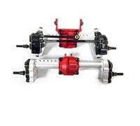 JYYTERD Essieu de Voiture RC pour FMS pour FCX24 1/24 rc Car Part Pièces De Voiture Accessoires Remplacement Alliage D'aluminium Essieu Arrière Et Avant(Silver)