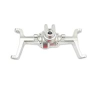 JYYTERD Essieu de Voiture RC pour HOBBYPLUS CR18P Van 1/18 RC pour Rock Car, Pièces De Mise À Niveau, Accessoires, Essieu Avant Et Arrière en Alliage D'aluminium(Silver,Front)