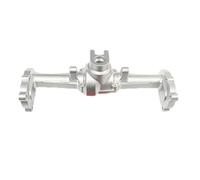 JYYTERD Essieu de Voiture RC pour HOBBYPLUS CR18P Van 1/18 RC pour Rock Car, Pièces De Mise À Niveau, Accessoires, Essieu Avant Et Arrière en Alliage D'aluminium(Silver,Rear)