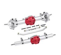 JYYTERD Essieu de Voiture RC pour MN pour MN128 1/12 rc Car Upgrade Part Accessories Spare Alloy Aluminum Front Rear Essieu Assembly(Silver)