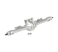 JYYTERD Essieu de Voiture RC pour SCX10 II pour Element pour Enduro CC01 1/10 RC Car Pièces De Mise À Niveau Essieu Avant Arrière en Aluminium CNC Intégré(Silver,Rear)