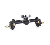 JYYTERD Essieu de Voiture RC pour SCX24 pour Axial 1/24 Modification De Pièces Améliorées pour Véhicules Radiocommandés À Chenilles Ensemble D'essieu Avant Portique Matel(Black)