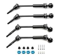 JYYTERD Pièces de Voiture RC pour 1/10 pour Traxxas pour Slash pour Rustler pour Stampede pour Hoss pour VXL 4X4 rc Car 4Pcs Pièces Mise À Niveau CVD d'arbre De Transmission Avant Et Arrière en Métal