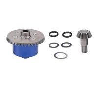 JYYTERD Pièces de Voiture RC pour Arrma 1/10 pour Kraton pour Senton pour Big pour Rock pour Granite pour Outcast 4X4 RC Boîtier Différentiel Métal Engrenage 37T D'entrée 13T(Blue)