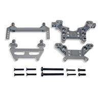 JYYTERD Pièces de Voiture RC pour MJX pour Hyper pour Go 1/16 16208 16209 H16 H16BM RC Ca Pièces De Mise À Niveau en Métal Piliers Carrosserie Avant/arrière Tour D'amortisseur Accessoires(Grey)