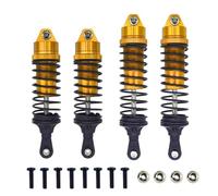 JYYTERD Pièces de Voiture RC pour Traxxas pour Slash 4x4 4WD 2WD pour Rustler pour VXL pour Stampede 1/10 rc Car Upgrade Part Amortisseur Avant Et Arrière en Aluminium Assemblé(Yellow)