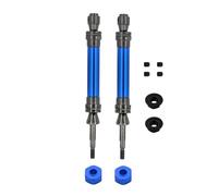 JYYTERD Pièces de Voiture RC pour Traxxas pour Slash pour Rustler pour Stampede pour Hoss VXL 4X4 1/10 rc Car Truck Pièces De Mise À Niveau Arbre Transmission Avant Et Arrière en Métal CVD(Blue,2pcs)