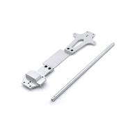 JYYTERD Pièces de Voiture RC pour WLtoys pour 144010 144001 144002 1/14 Pièces De Mise À Niveau Voiture RC Modification en Métal Plaque Deuxième Étage Et Arbre D'entraînement Central(Silver)