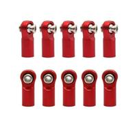 JYYTERD Pièces RC pour Arrma pour Granite pour SENTON 1/10 Ensemble De Maillons Biellette Direction en Métal Télécommande RC Pièces Mise À Niveau Voiture Accessoires Remplacement(Red,10pcs)