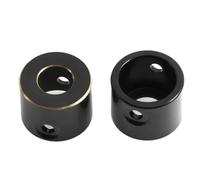 JYYTERD Pièces RC pour Axial pour Scx10 Pro 1/10 RC Télécommande Crawler Voiture Revêtement Noir Laiton Essieu Arrière Tube Capuchon Mise À Niveau Pièces Accessoires