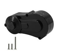 JYYTERD Pièces RC pour Losi pour Mini pour LMT 1/18 Rc Chenille Voiture Mise À Niveau Pièces Transmission Boîte De Vitesses Couvercle Coque Boîtier Aluminium Métal Accessoires(Black)