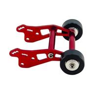 JYYTERD Pièces RC pour Losi pour Mini pour LMT 1/18 Rc Crawler Barre De Roue Réglable Anti Roulement Accessoires en Métal Aluminium Pièces Mise À Niveau Voiture(Red)