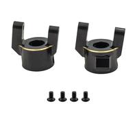 JYYTERD Pièces RC pour SCX10 Pro 1/10 RC Chenille pour Télécommande Axiale Pièces Mise À Niveau De Voiture en Laiton Avant C Moyeu Support Roulette Bloc Accessoires Métalliques