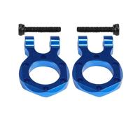 JYYTERD Pièces RC pour TRX4 pour SCX10 pour Wrangler pour Gladiator Élément pour Enduro TF2 D90 1/10 RC Voiture Chenille CNC en Aluminium Anneau D Crochet Remorquage Treuil Pare Chocs(Blue)