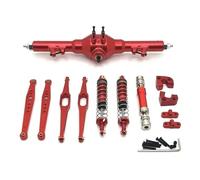 JYYTERD Pièces RC pour Wltoys 124006 12423 12427 12428 1/12 rc Car Upgrade Parts Kit De Bras Oscillants D'amortisseur d'arbre Transmission D'essieu Arrière en Métal(Red)