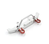 JYYTERD Pièces RC pour WPL C14 C24 C24-1 1/16 RC Voiture Télécommandée pour Modèle 4X4 Camion Et Chenille Pare-Chocs Avant en Métal Mise À Niveau Pièces Accessoires(Silver)