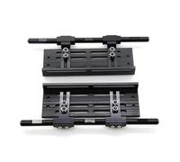 JYYTERD Pièces Voiture RC pour Axial pour SCX10 pour TRX4 pour RGT 86100 TF2 1/10 Curseurs De Roche en Métal Pédale Réglable Marchepied Latéral Refit Pièces Mise À Niveau Chenille RC