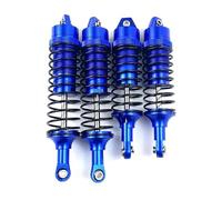 JYYTERD Pièces Voiture RC pour Traxxas 727 1/10 pour Slash pour Stampede pour Rustler pour Rally 4x4 Amortisseur Avant Arrière Assemblé Métal Gros Alésage Amortisseurs(Blue,Set)