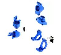 JYYTERD Pièces Voiture RC pour Traxxas pour Maxx pour Widemaxx 1/10 Blocs Direction Métal De roulettes Moyeux en C pour Porte-essieux 8937 8932 8952 Pièces Voiture RC(Blue,Set)