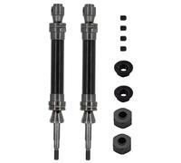 JYYTERD Pièces Voiture RC pour Traxxas pour Slash 2WD pour VXL 4X4 pour Hoss pour Stampede 1/10 pour Nitro pour Rustler Arbre Transmission Arrière CVD 6852R Pièces Mise Niveau RC(Black)