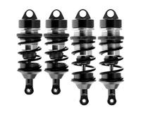 JYYTERD RC Amortisseurs Voiture pour ARRMA pour Infraction pour Felony 6S pour BLX pour Illimité 1/7 RC Voiture Mises À Niveau Pièces Accessoires Amortisseur en Métal(Black)