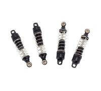 JYYTERD RC Amortisseurs Voiture pour Losi pour Mini-T 2WD pour Stadium 1/18 Pièces De Mise À Niveau Camion 4 Amortisseur Avant Arrière en Métal pour Amortisseurs Ressort(Black)
