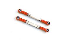 JYYTERD RC Barre de Direction pour Traxxas pour Slash 4X4 1/16 RC Voiture Pièce Améliorée 2 Pièces en Alliage D'aluminium Liaison De Direction Servo Lien Ensemble Tiges Traction(Red)