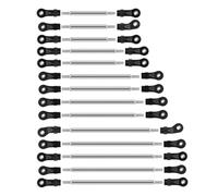 JYYTERD RC Barre de Direction pour Traxxas pour TRX6 G63 14 Pièces Maillons en Acier Tige De Traction Kit Non Assemblé 1/10 RC Mise À Niveau Voiture sur Chenilles
