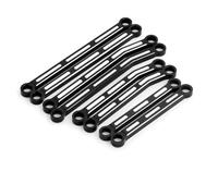 JYYTERD RC Barre de Direction pour Traxxas TRX4M pour Defender pour 1/18 RC Modèle De Chenille Pièces Mise À Niveau Kit Biellette Liaison en Métal Tige Voiture(Black)