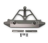 JYYTERD RC Pare-Chocs pour Axial pour SCX10 I III pour Wrangler pour Gladiator Pièces De Modèle Voiture Radiocommandée 1/10, Pare-Chocs Arrière avec Support Roue Secours(Gray)