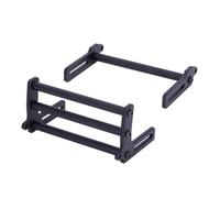 JYYTERD RC Pare-Chocs pour Axial pour SCX10 pour TRX4 Pare-Buffle pour Voiture Télécommandée 1/10, Pièces De Mise À Niveau pour Pare-Chocs Avant Et Arrière en Alliage D'aluminium(Black,Bumper)